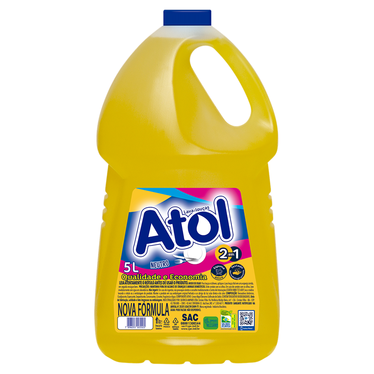 DETERG LIQ ATOL NEUTRO 5L