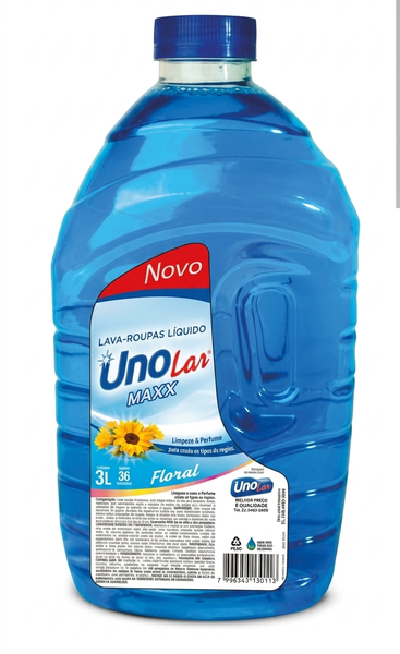 LAVA ROUPA UNOLAR MAXX 3L LIQ FLORAL
