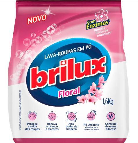 LAVA ROUPAS PO BRILUX FLORAL 1,6KG