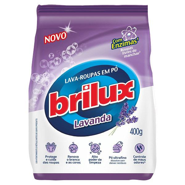 LAVA ROUPA PO BRILUX 400G SACHET LAVANDA