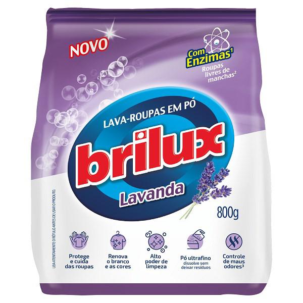 LAVA ROUPAS PO BRILUX LAVANDA 800G