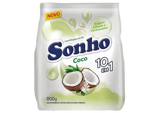 LAVA ROUPA PO SONHO 800G SACHET COCO