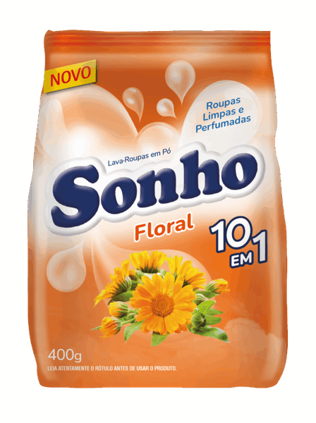 LAVA ROUPAS EM PO FLORAL SONHO PC 800G