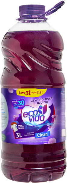 LAVA ROUPA LIQ ECOVIDA CLEAN LV3PG2,7L