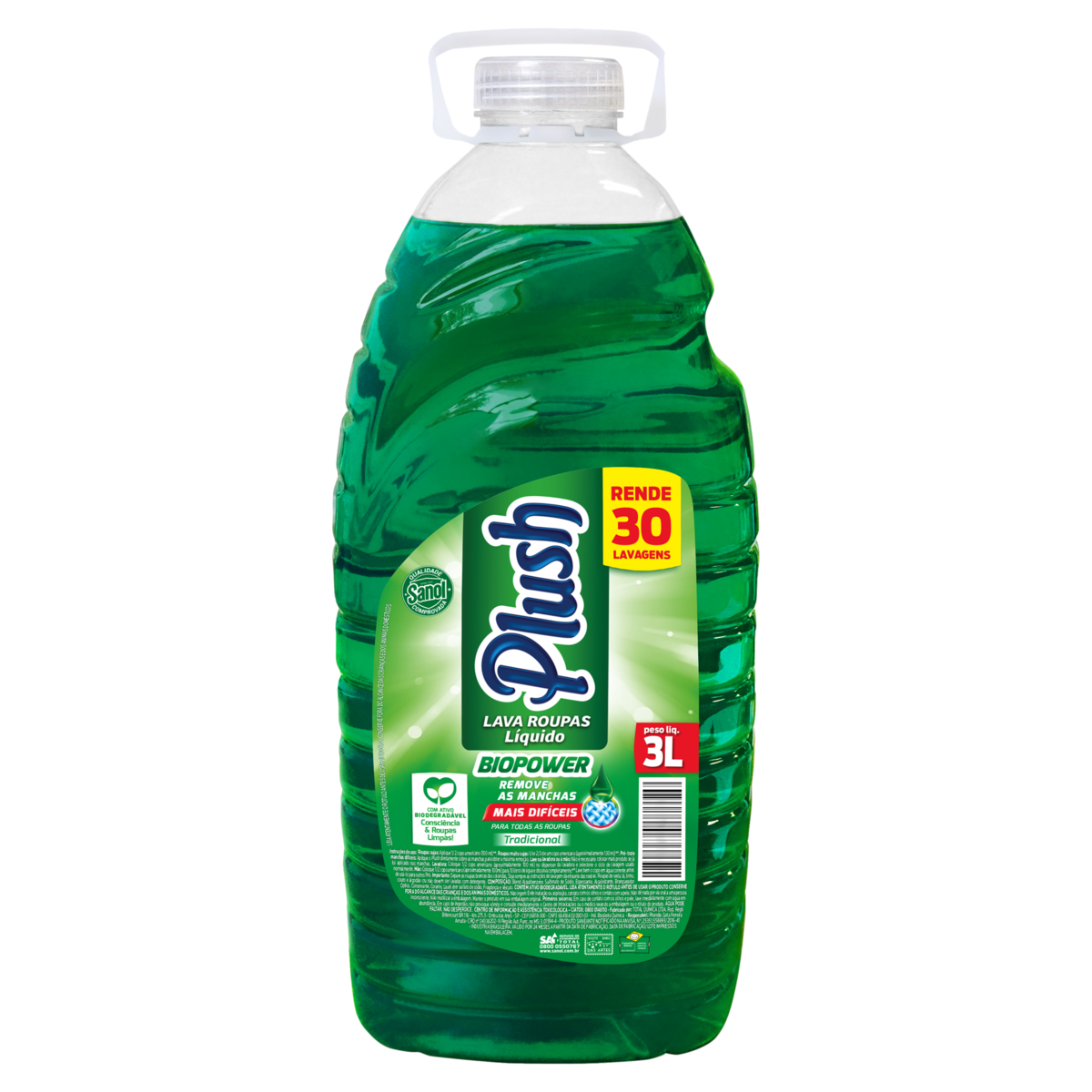 LAVA R PLUSH BIOPOWER LIQ 3000ML TRADICIONAL