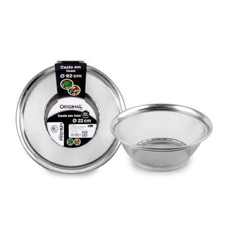 CESTA ORIGINAL LINE EM INOX PREMIUM 25 CM