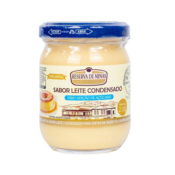 SOBREMESA LACTEA SABOR LEITE CONDENSADO ZERO AÇUCAR RESERVA DE MINAS 210G