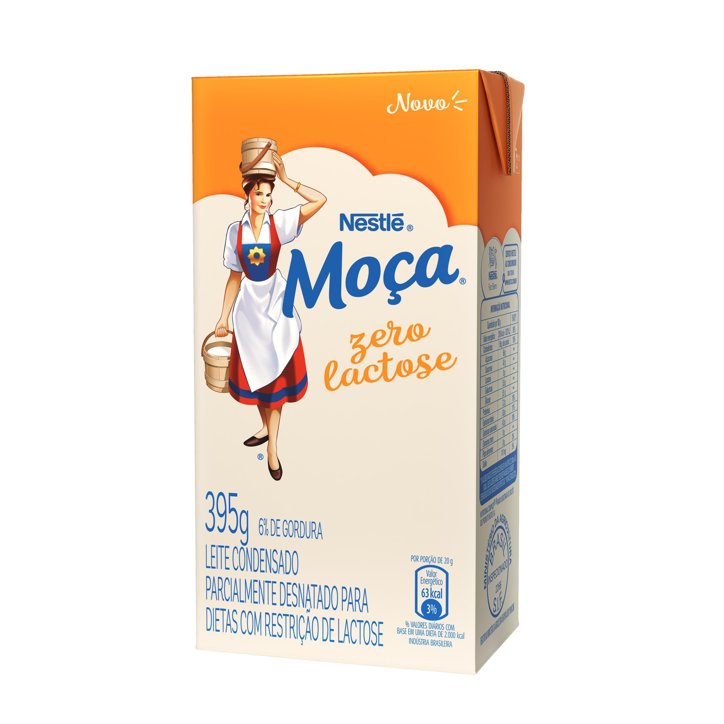 LEITE CONDENSADO ZERO LACTOSE MOÇA 395g