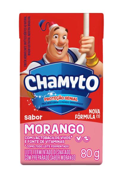 LEITE FERM CHAMYTO 6X80G MORANGO (480G)