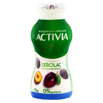 LEITE FERMENTADO ACTIVIA ZERO AMEIXA 170