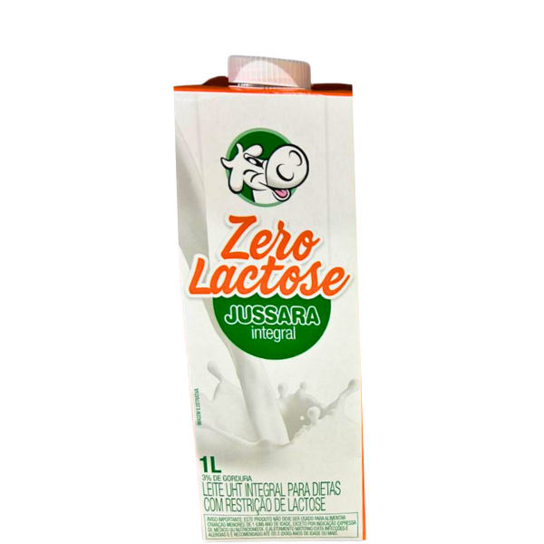 LEITE UHT JUSSARA 1000ML ZERO LACTOSE INTEGRAL
