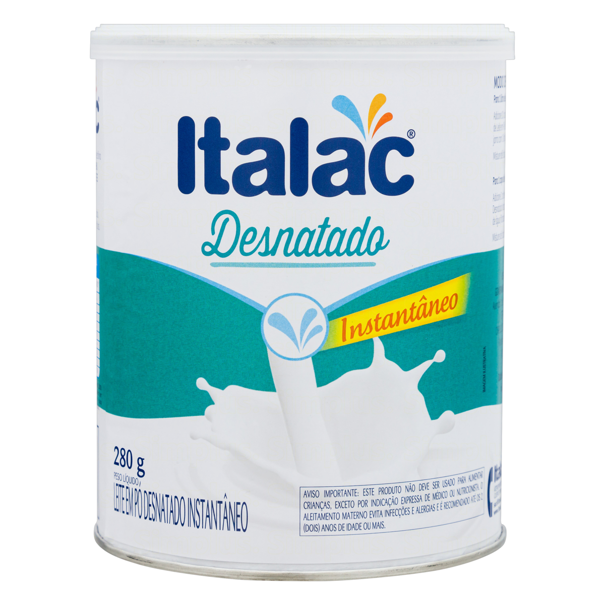 LEITE PO ITALAC LT 280G DESNATADO