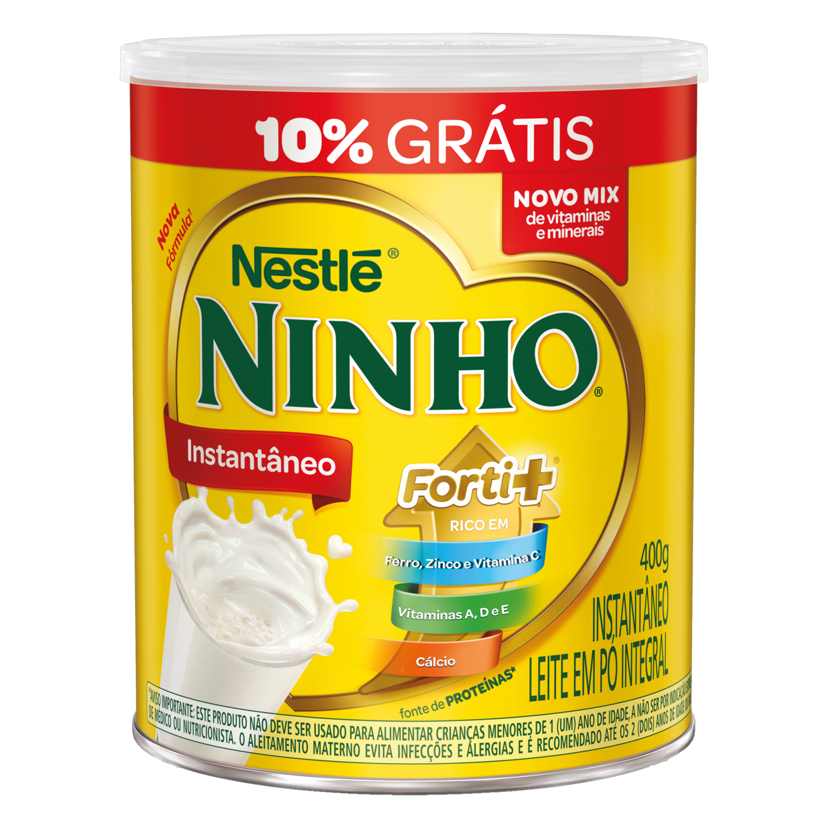 LEITE PO NINHO INST 400G GTS 10%