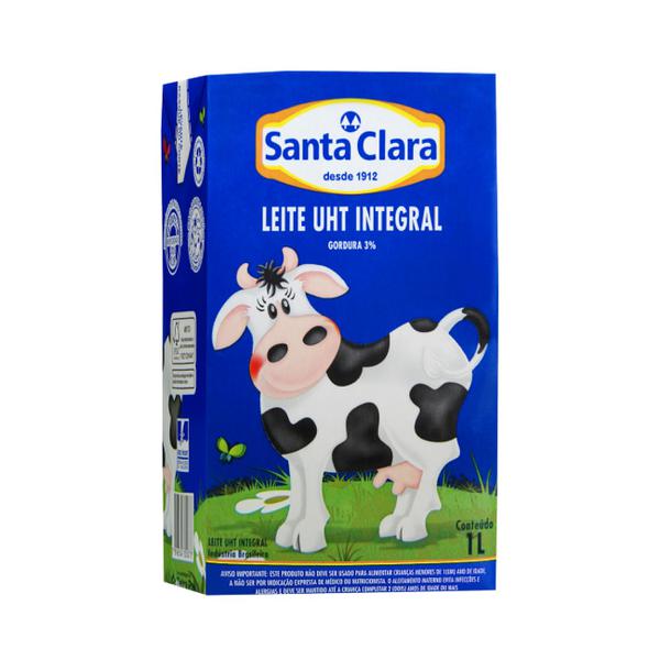 LEITE SANTA CLARA INTEGRAL 1L SAQUINHO