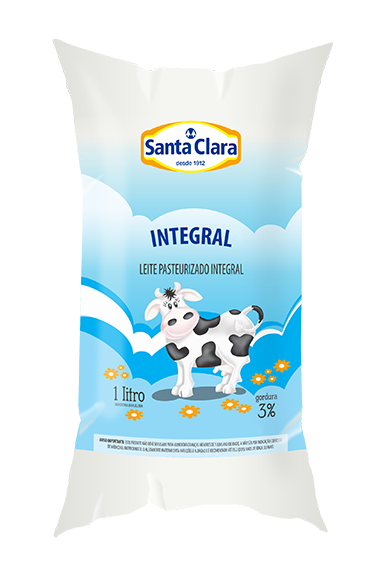 LEITE SANTA CLARA 1L INTEGRAL SACO