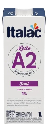LEITE LV ITALAC A2 SEMIDESNATADO ZERO LACTOSE 1L