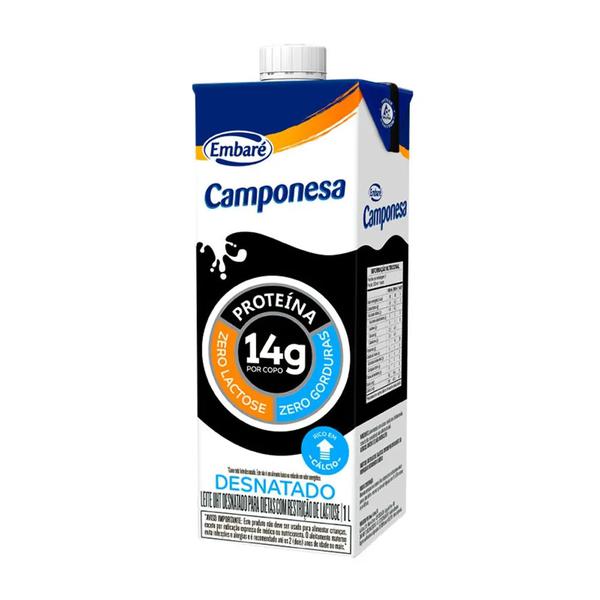 LEITE CAMPONESA DESNATADO ZL 1L 