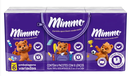 Lenço Papel c/6 pcts Mimmo