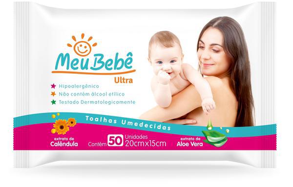 Toalha Umedecida Meu Bebe C/50