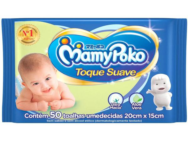 TOALHA UMIDECIDA MAMYPOKO SUAVE 50UN