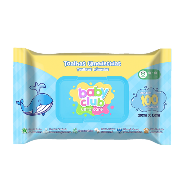 TOALHA UMEDECIDA 100UN