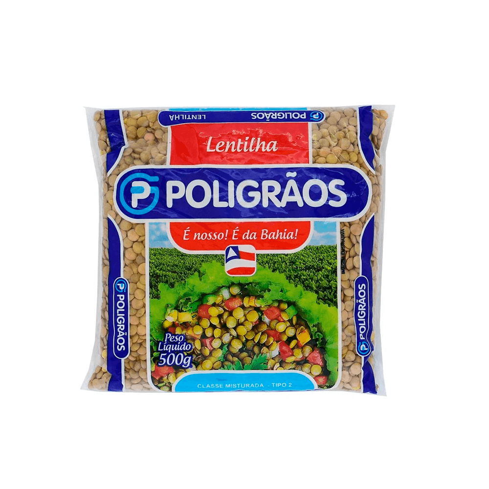 LENTILHA SECA POLIGRAOS 500G