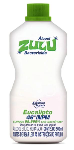 ALCOOL LIQ LIMPEZA ZULU 500ML