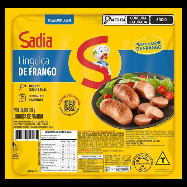 LING FRANGO SADIA 700G