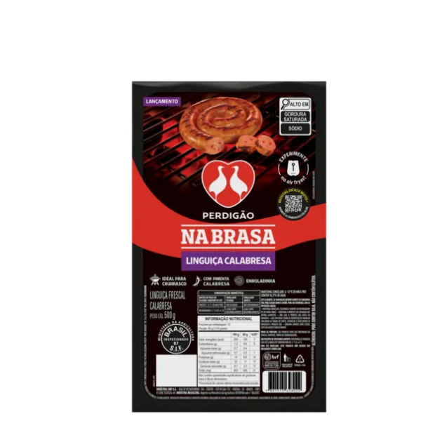 LINGUICA PERDIGAO 500G NA BRASA CALABRESA