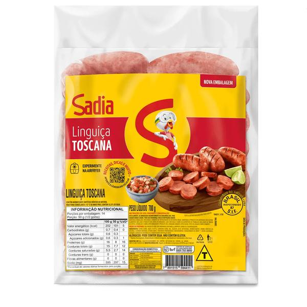 LINGUICA TOSCANA SADIA PT 700G