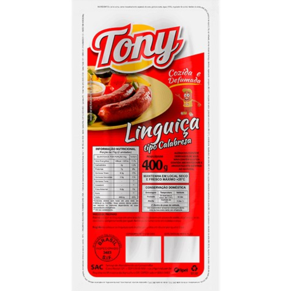 LING CALAB CARNE BOV TONY 400G