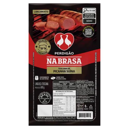 LINGUICA PERDIGAO NABRASA 600G PICANHA