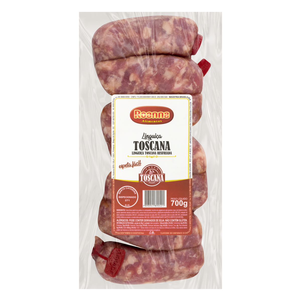 LINGUICA SUINA TOSCANA 700G ROANNA