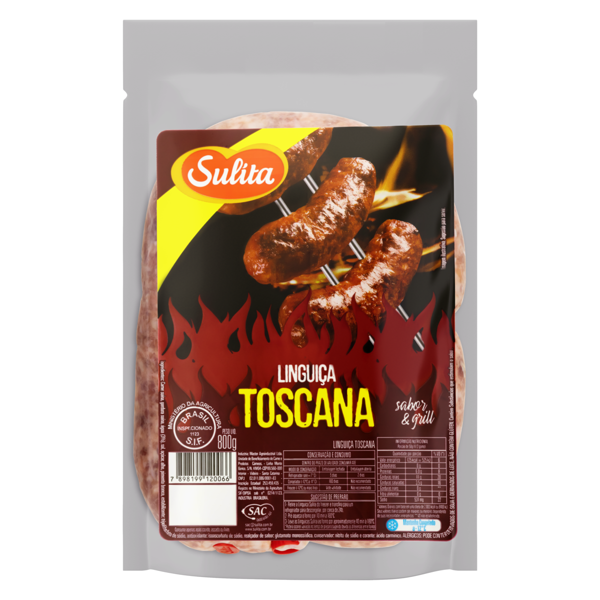 LING TOSCANA SULITA PCTE 800G