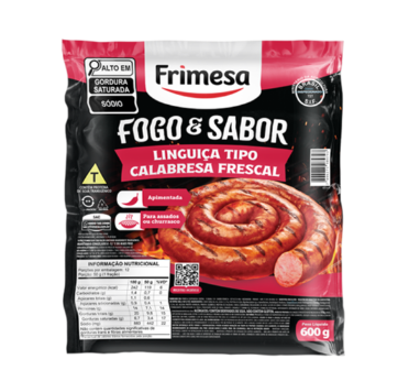 LINGUICA TIPO CALABRESA FRESCAL FRIMESA 600G
