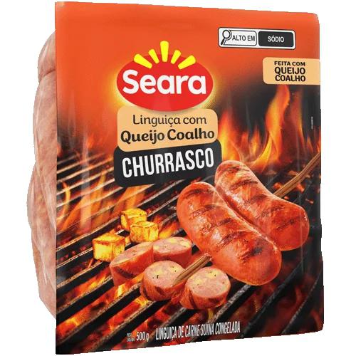 LINGUICA SEARA C/QUEIJO COALHO CHURRASCO 500g