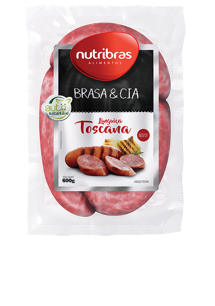 LINGUICA NUTRIBRAS 600G TOSCANA APIMENTA