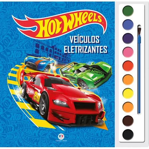 LIVRO COLORIR HOT WHEELS VEICULOS ELETRIZANTES UN