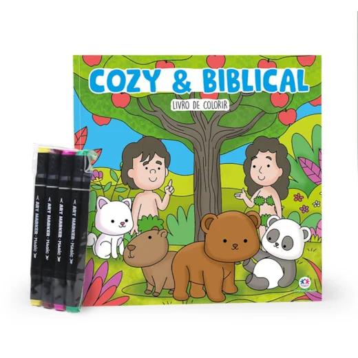 Livro Colorir Cozy And Biblical