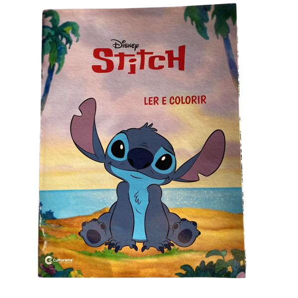 LIVRO CULTURAMA STITCH LER E COLORIR