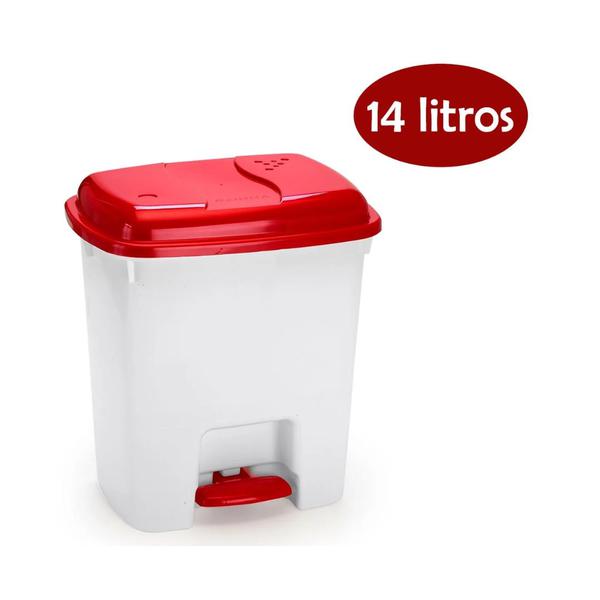LIXEIRA COM PEDAL 13 LT