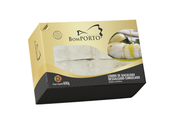 BACALHAU BOM PORTO 600G LOMBO DES SALG