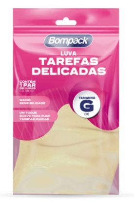 LUVA BOMPACK LATEX TAREFA G UN