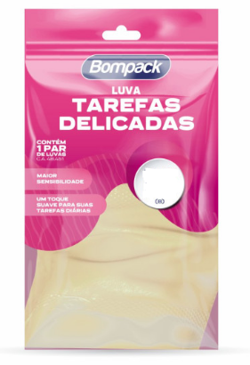 LUVA BOMPACK LATEX TAREFA P UN