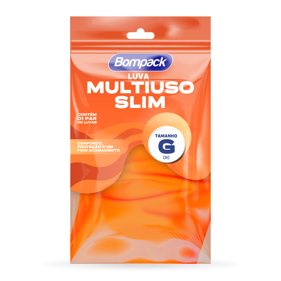LUVA BOMPACK SLIM MULT LARANJA G UN