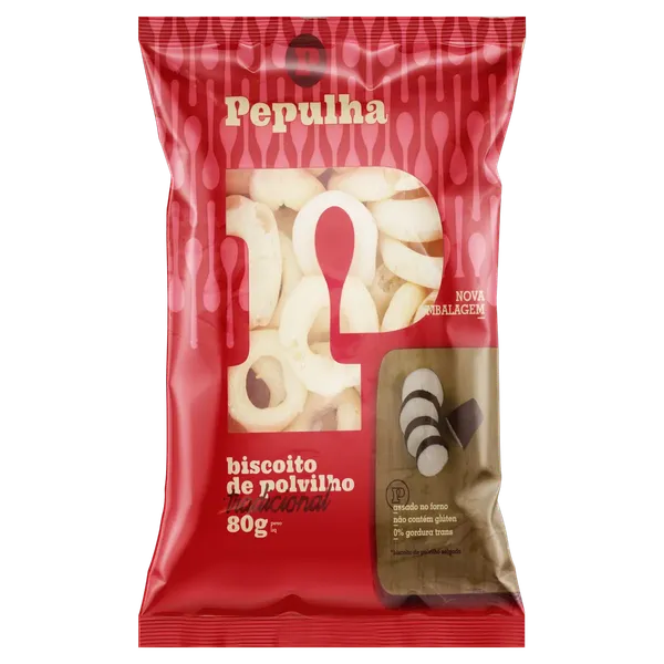 BISCOITO POLVILHO PEPULHA 40G TRADICIONAL