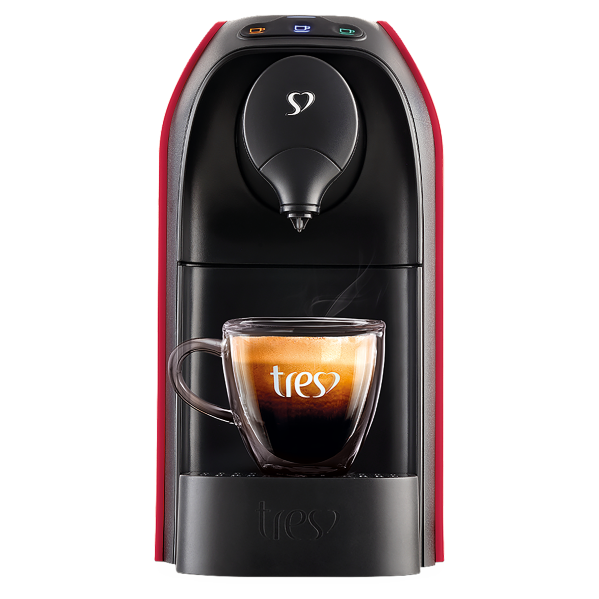MAQ.CAFE 3 CORACOES 127V VERMELHA