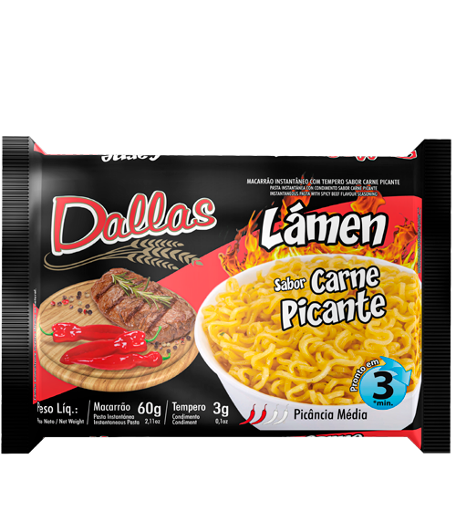 MAC INST DALLAS LAMEN 63G CARNE PICANTE