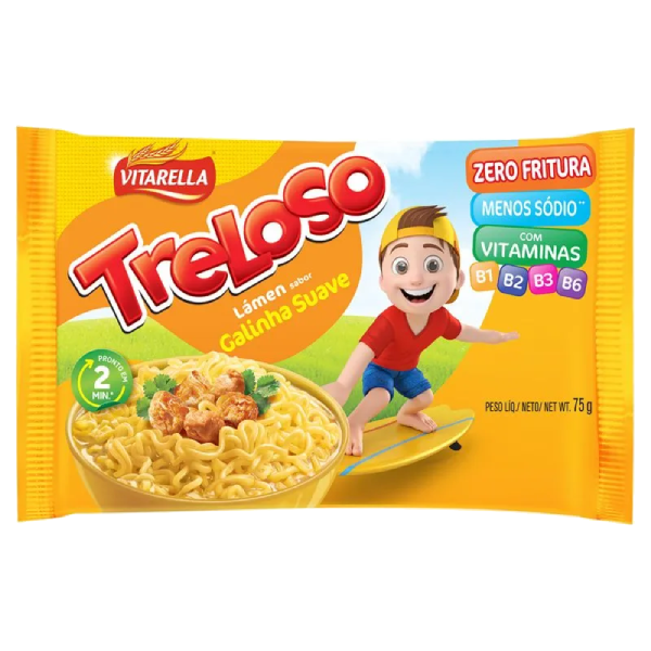 LAMEN GALINHA SUAVE TRELOSO 75G  