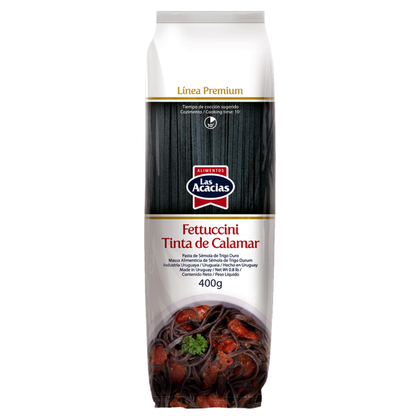 MASSA FETUCCINI TINTA DE CALAMAR 400G